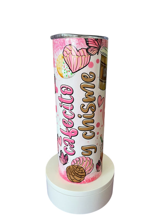 Cafecito y chisme Tumbler 20oz.