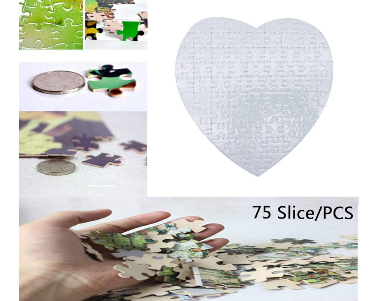 Personalized heart-shaped puzzle.