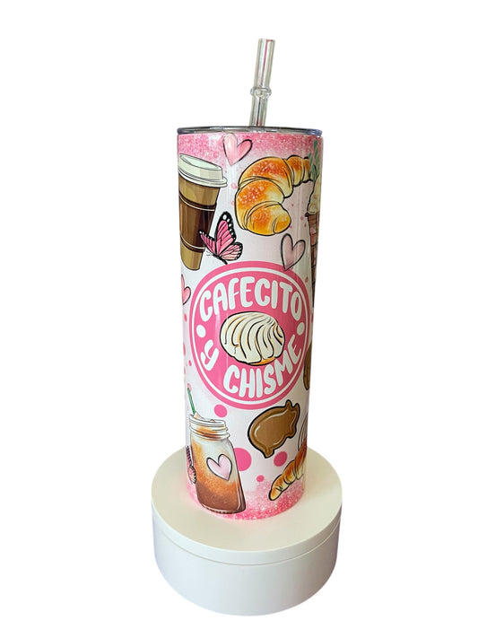 Cafecito y chisme Tumbler 20oz.